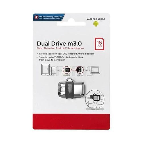 Dual Drive 3.0, USB Type-C Flash Drive -USB-C Memory stick for Android smartphone, Tablets and Mac, up to 400 MB/s, Reversible USB Type-C and USB Type-A connectors