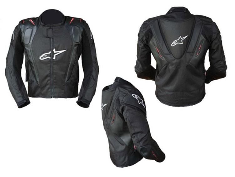 Motorcycle Auto Racing Suit Padded Breathable PU Leather Jacket with Inner Lining