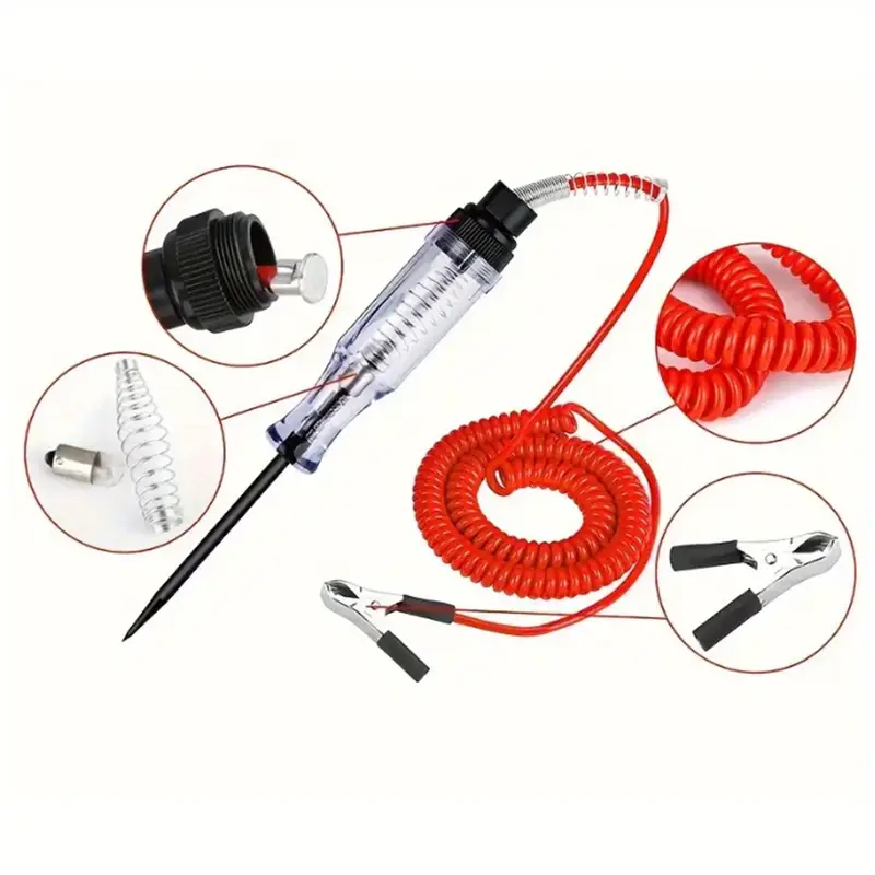 5V-90V Voltage Testing Pen Automotive Circuit Tester With Digital Display And Long Probe For Precise Voltage Measurement Used For Testing And Diagnosis Of Electrical Systems In Automobiles And Trucks