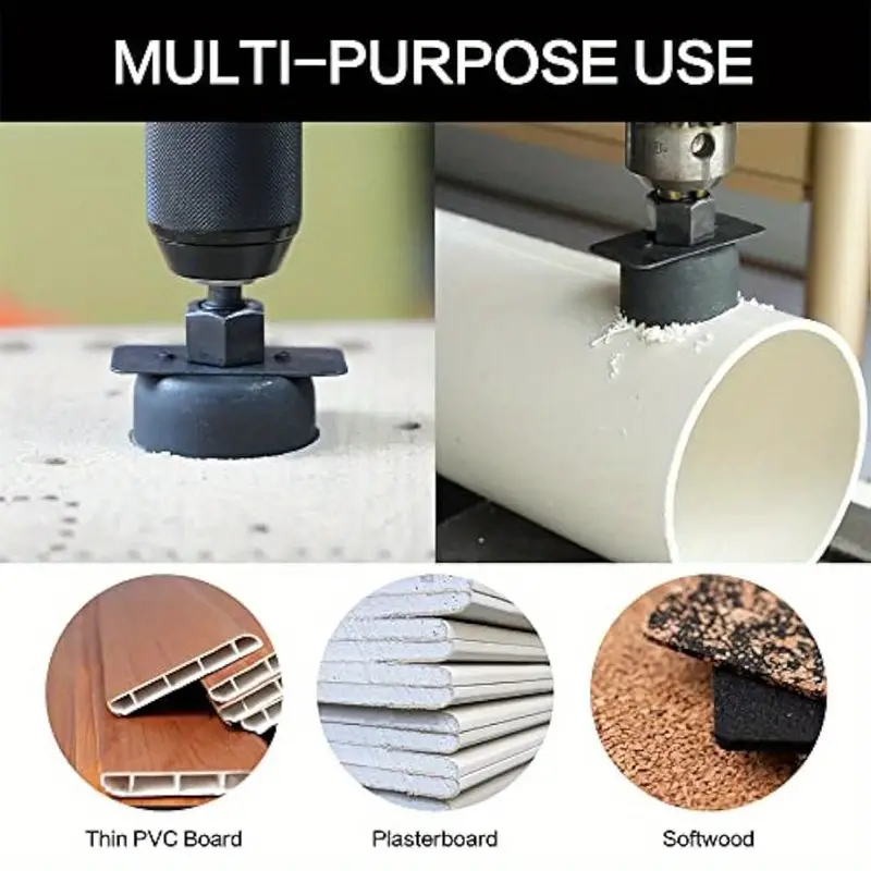 New Arrivals18pcs Hole Saw Set Hole Saw Kit With General Purpose 3/4" To 5"(19-127mm) Saw Blades  Mandrels Drill Bits Installation Plate Hex Key With Storage Case Idear For Wood Plywood PVC Board