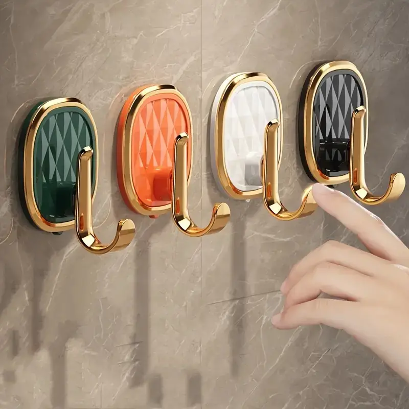 New Arrivals Light Luxury Adhesive Hook Wall-Mounted Hanger for Clothes Towels  And Robes - Easy Installation, Multi-Functional And Stylish