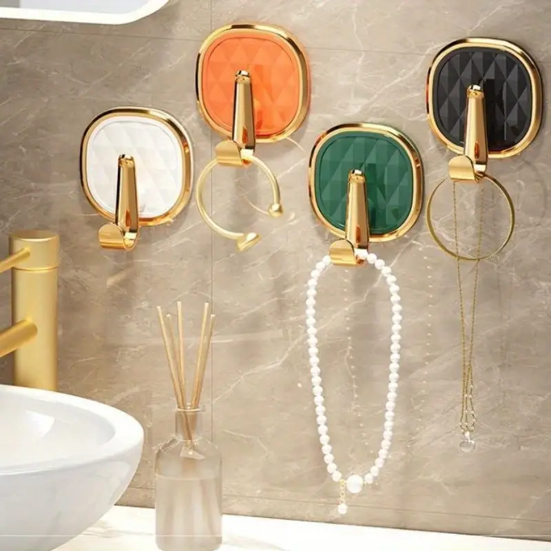 New Arrivals Light Luxury Adhesive Hook Wall-Mounted Hanger for Clothes Towels  And Robes - Easy Installation, Multi-Functional And Stylish