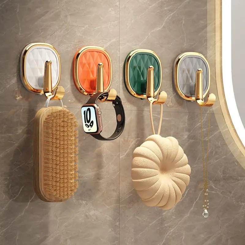 New Arrivals Light Luxury Adhesive Hook Wall-Mounted Hanger for Clothes Towels  And Robes - Easy Installation, Multi-Functional And Stylish