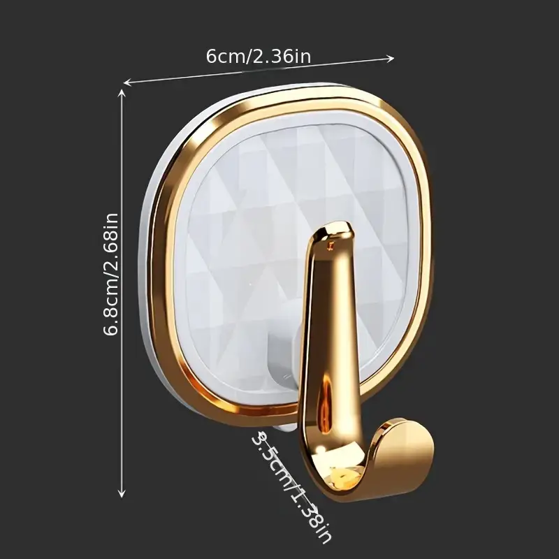 New Arrivals Light Luxury Adhesive Hook Wall-Mounted Hanger for Clothes Towels  And Robes - Easy Installation, Multi-Functional And Stylish
