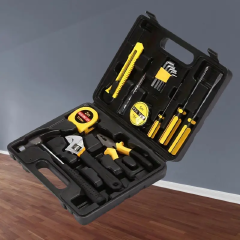 16-Piece Household Tool Set with Wire Crimpers and Iron Handles - Multifunctional Hand Tool Kit for Home Repair, Vehicle Maintenance & DIY Projects - Essential Hammer, Wrench & Screwdriver Combo