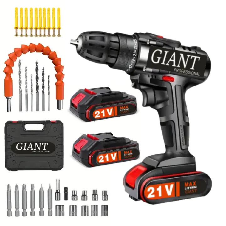 New Arrived 21V Household Electric Drill 38 Piece Set Three Functions