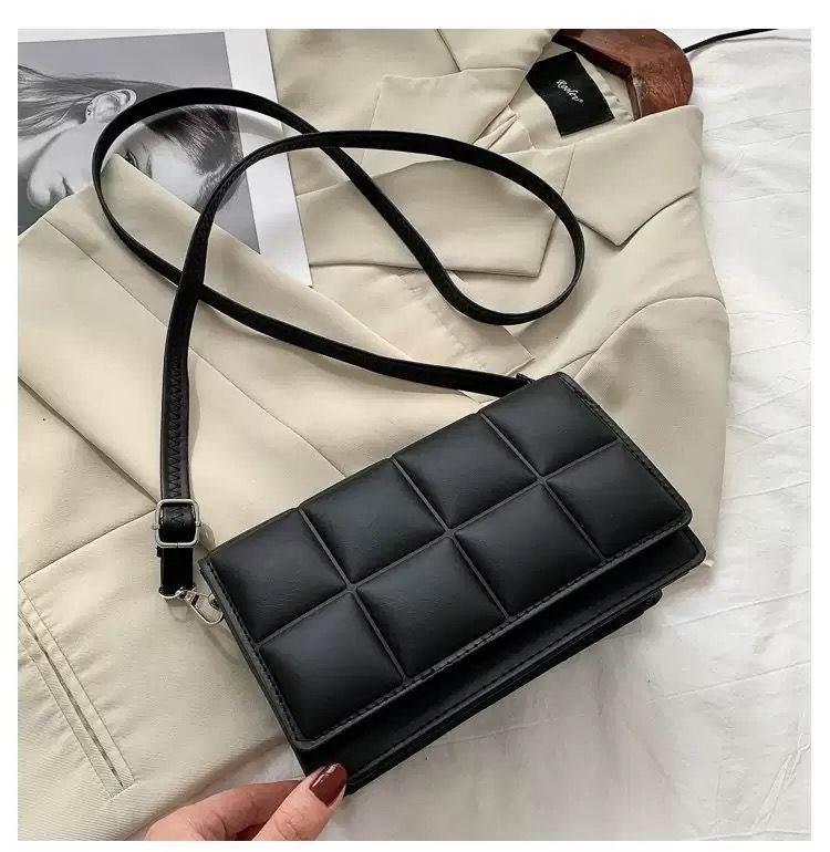New Arrivals High Quality Square Women's Bag Small Square Bag Hand-held Cross-body Single Shoulder Bag.