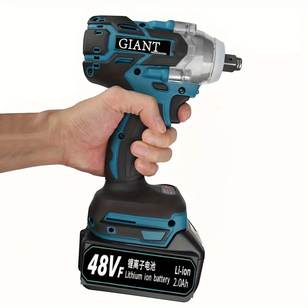 Newly arrived 21v 【High-power cordless impact wrench】 Brushless electric impact wrench gun, 3300 revolutions per minute, 1/2'' lithium-ion wrench, electric wrench  10-24mm metric socket.