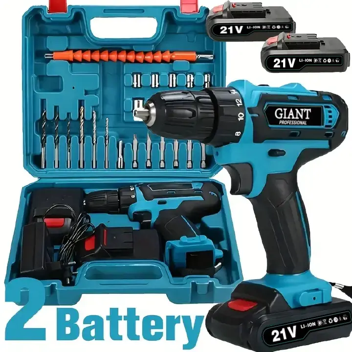 New Arrived 21V Household Electric Drill 38 Piece Set Three Functions