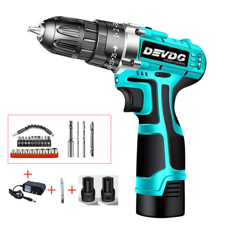 2025 New Upgraded 18650 Power Battery, 2000mAh 16.8V Industrial Grade Rechargeable Electric Drill, Multi-functional Lithium Battery Screwdriver, Electric Tools