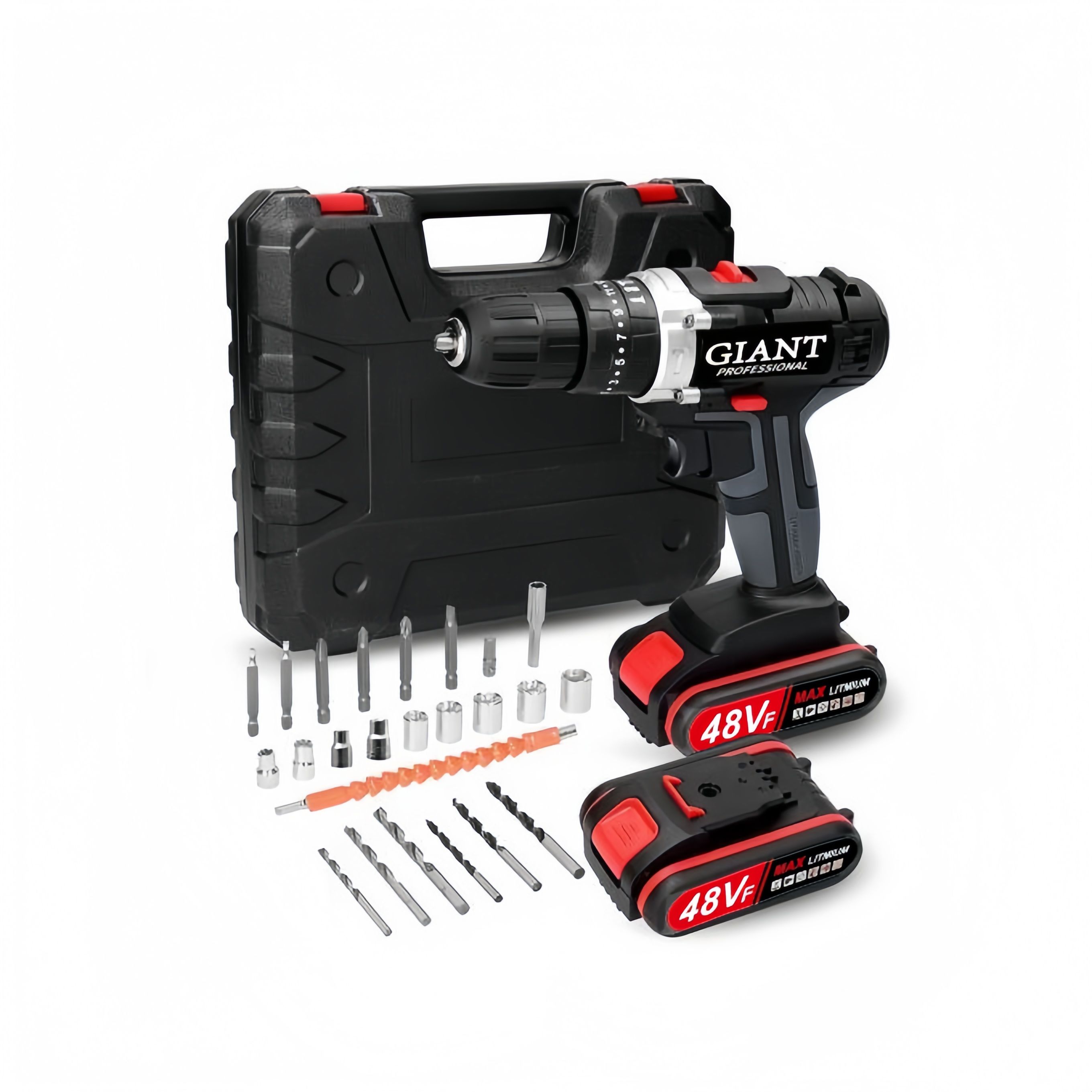New arrival 21V electric drill with three functions can drill through walls. Industrial-grade commercial electric drill with a torque of up to 45-60 NM, suitable for electricians, carpenters