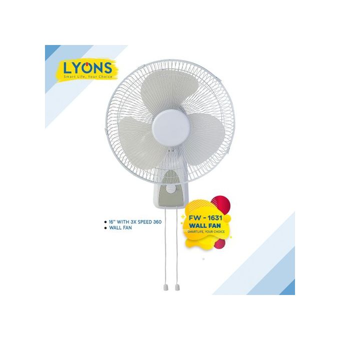 AILYONS 2 WALL FAN MOUNT WITH SUPER POWER 16"