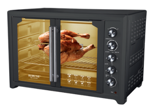 Rebune Adjustable thermostat French Electric Oven  RE-10-025  60 litres With convection & rotisserie &inner lamp 4 stages switch heating selectorTop & bottom heating Convection & rotisserie function
