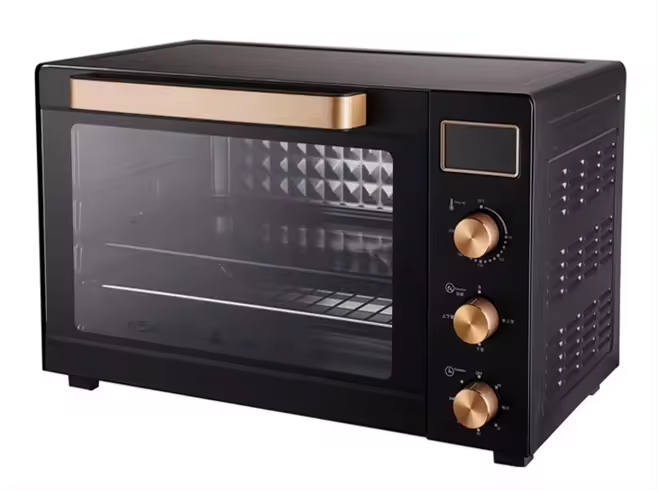Rebune Adjustable thermostat French Electric Oven  RE-10-025  60 litres With convection & rotisserie &inner lamp 4 stages switch heating selectorTop & bottom heating Convection & rotisserie function