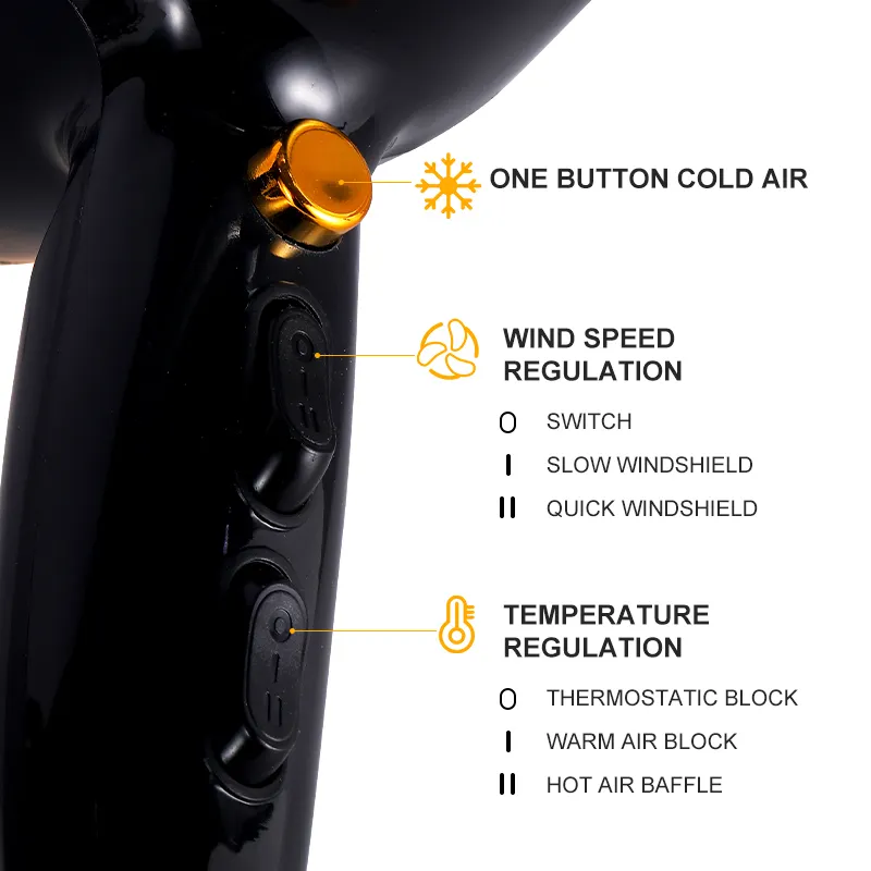 New Arrivals !! Quality Rebune HD-2005 Professional blow dry  Hairdryer - 5000W with  2 years warranty Blow Dry Machine commercial Hair Blowdry Straightener