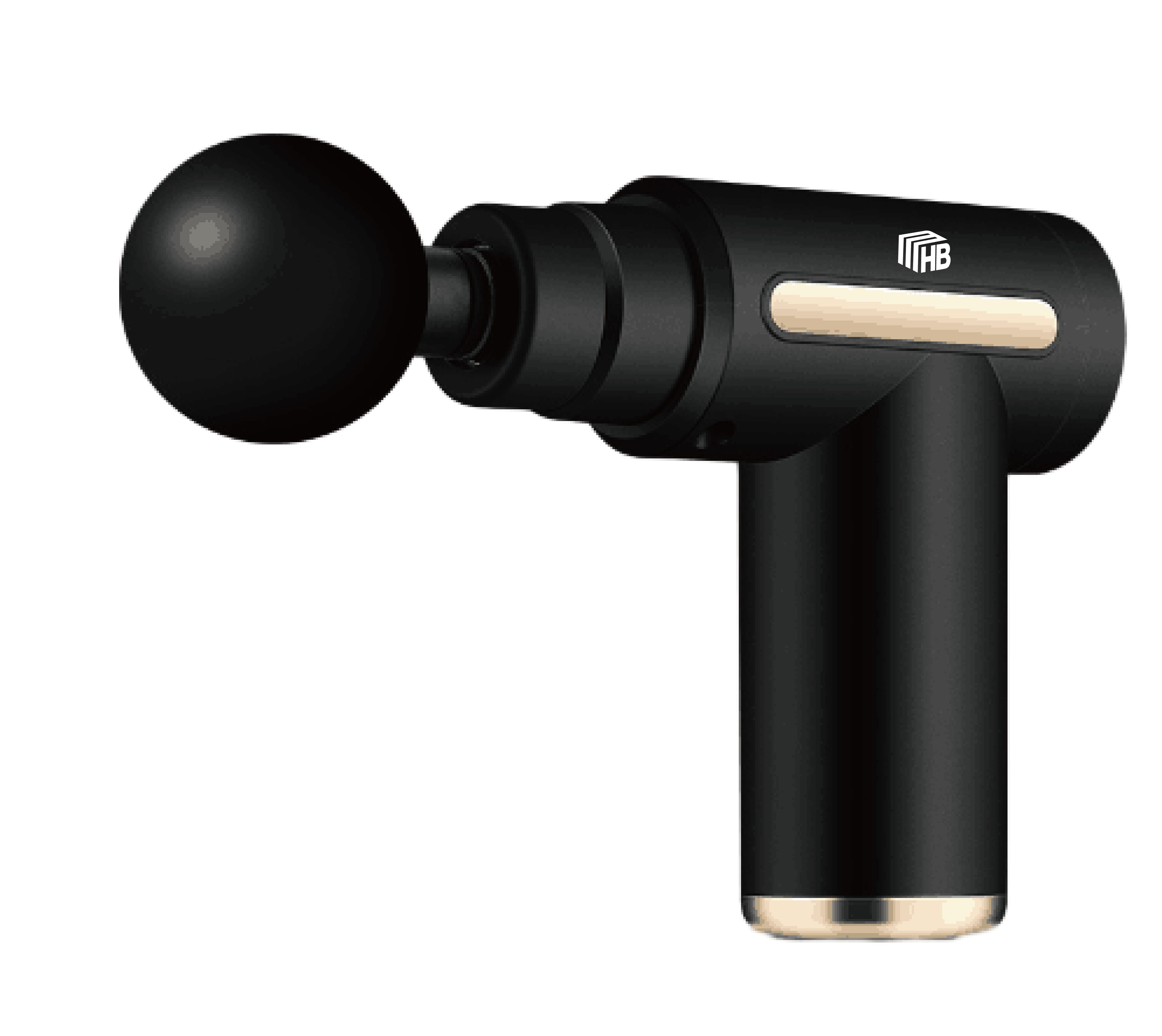 HB Massage Gun MG231801 Percussion Deep Tissues Muscle Massager Gun with 6 Speeds Type-C Charging 35DB Ultra Quiet Portable Electric Handheld Body Massager for Back Neck Pain Relief