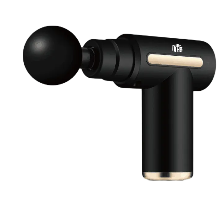HB Massage Gun MG231801 Percussion Deep Tissues Muscle Massager Gun with 6 Speeds Type-C Charging 35DB Ultra Quiet Portable Electric Handheld Body Massager for Back Neck Pain Relief
