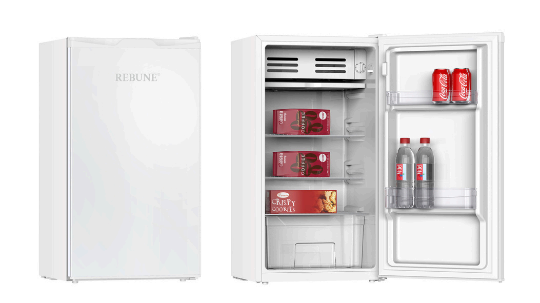 Rebune 90 Litres fridge single door Energy Saving RE-BC-90W Refrigerator with 1 year warranty