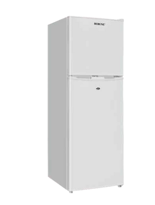 Rebune 138L Fridge Freezer RE-BCD138 Energy Saving Double Doors Refrigerator 220-240V 50HZ