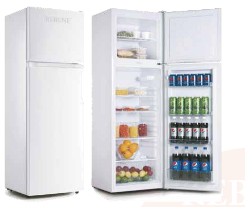 Rebune 275L Fridge Freezer RE-BCD-275 Energy Saving Double Doors Refrigerator 220-240V 50HZ