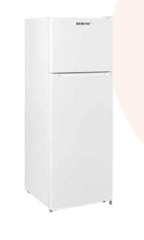 Rebune 280L Fridge Freezer RE-BCD-280 Energy Saving Double Door Refrigerator 220-240V 50HZ low noise interior lighting removable drawers with 1 year warranty