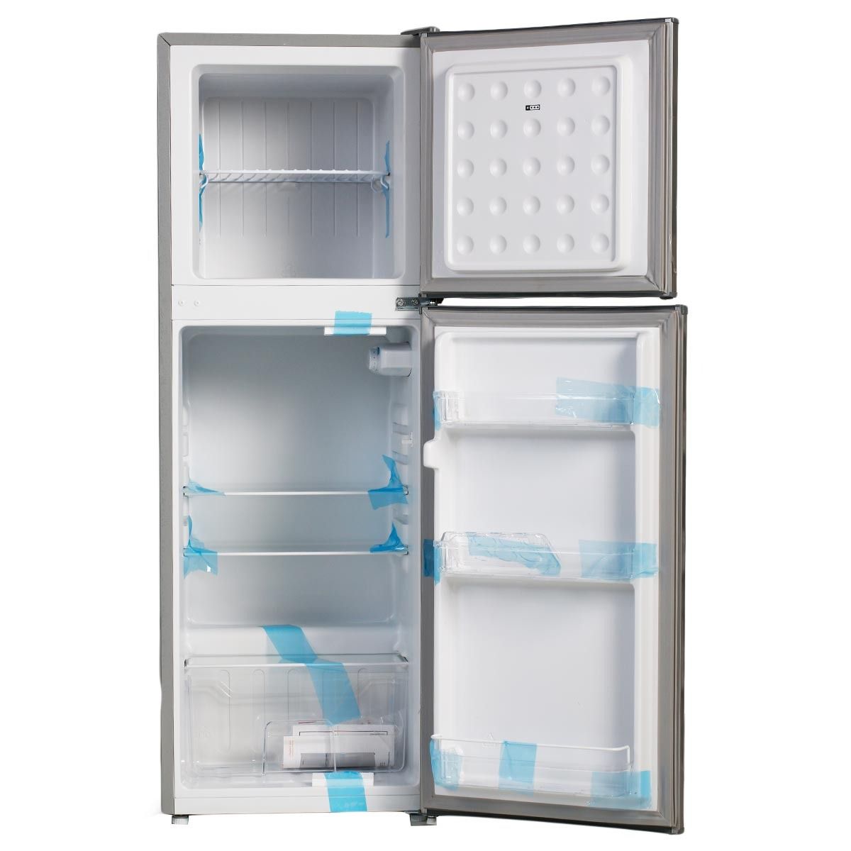Rebune 138L Fridge Freezer RE-BCD138 Energy Saving Double Doors Refrigerator 220-240V 50HZ