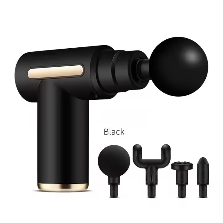 HB Massage Gun MG231801 Percussion Deep Tissues Muscle Massager Gun with 6 Speeds Type-C Charging 35DB Ultra Quiet Portable Electric Handheld Body Massager for Back Neck Pain Relief