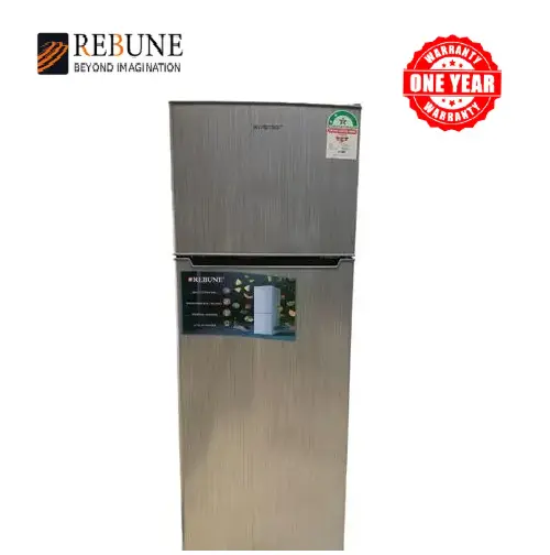 Rebune 280L Fridge Freezer RE-BCD-280 Energy Saving Double Door Refrigerator 220-240V 50HZ low noise interior lighting removable drawers with 1 year warranty