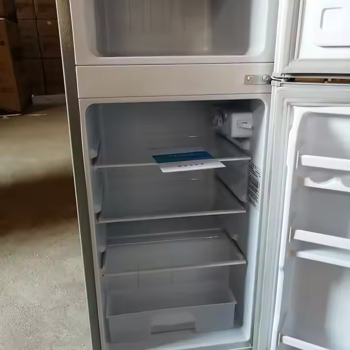 Rebune 210L Fridge Freezer RE-BCD-210 Energy Saving Double Door Refrigerator 220-240V 50HZ low noise with 1 year warranty