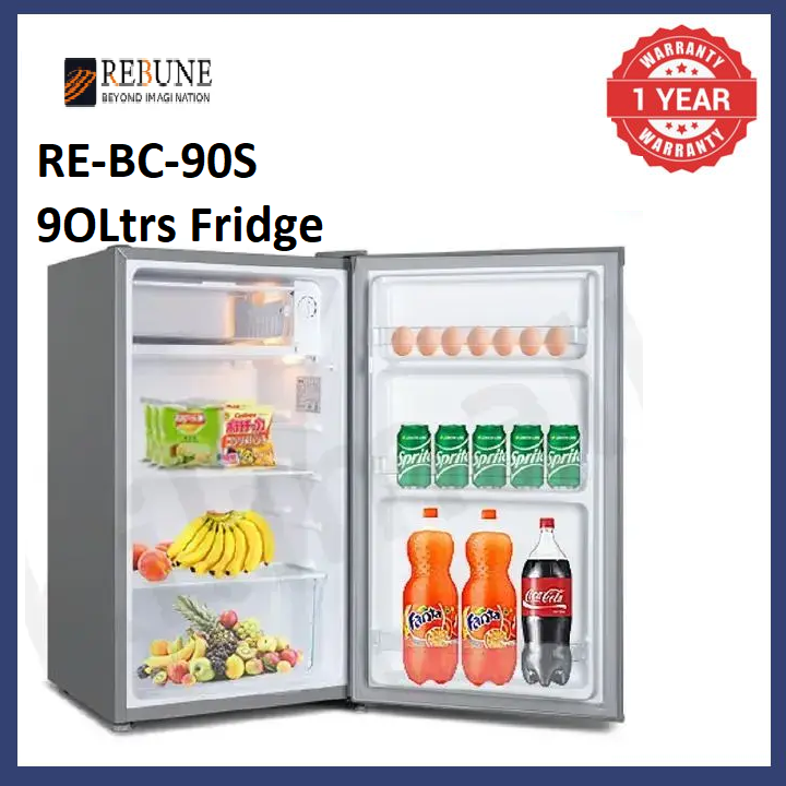 REBUNE 90Ltrs Single Door Fridge RE-BC-90S Energy Saving And Low Noise Interior Led Light 1 Year Warranty