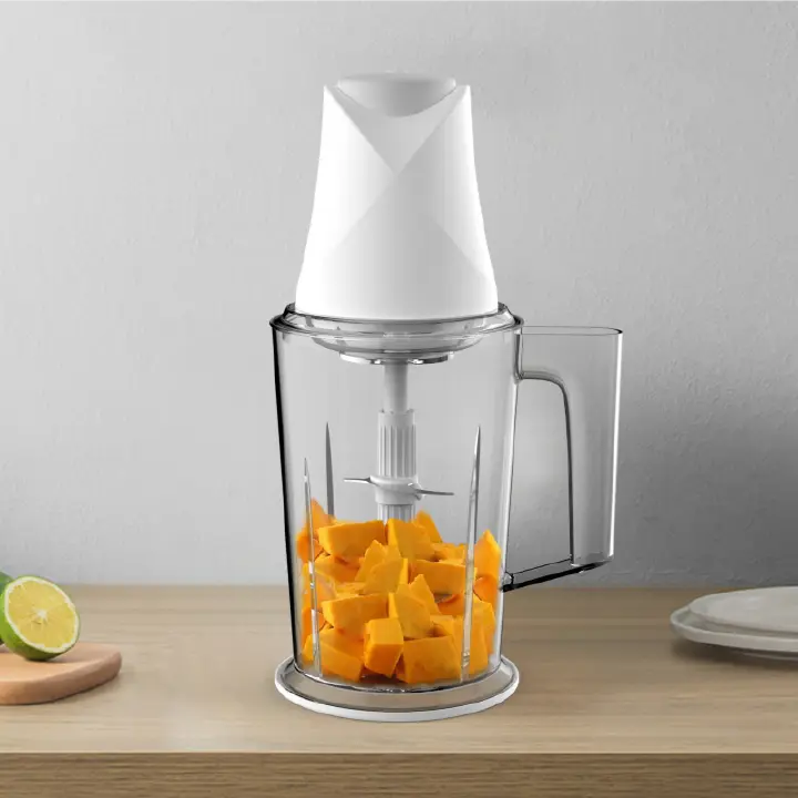 Rebune RE-2-086 Electric Food Chopper 2L Capacity 2 Speed ​​Levels 500W  Multifunctional Kitchen Mincer For Fruits Vegetables Meat Onion Nut Garlic Baby Food Process Grinder Seasoning Spice