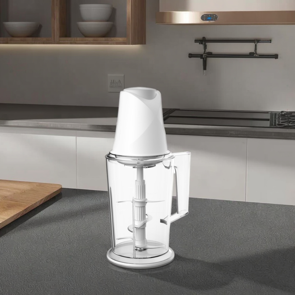 Rebune RE-2-086 Electric Food Chopper 2L Capacity 2 Speed ​​Levels 500W  Multifunctional Kitchen Mincer For Fruits Vegetables Meat Onion Nut Garlic Baby Food Process Grinder Seasoning Spice