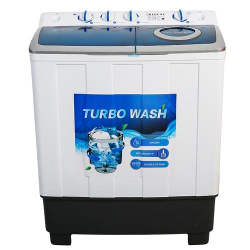 Rebune 10kgs Twin tub Washing Machine  RE-XPB100-E01 Semi Automatic Top Load Wash and Spin Washing Machine with 1year warranty