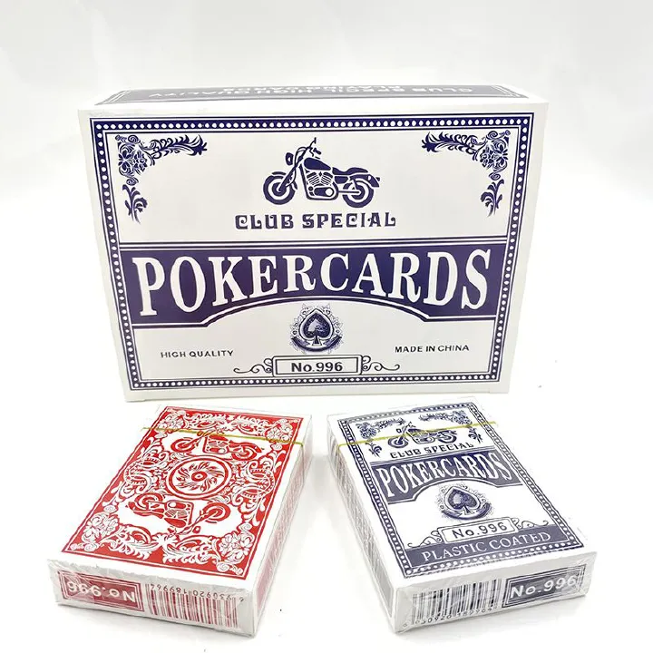 2 Sets of Premium Texas Poker Cards (Red & Blue) - 112 Wide, Durable Cards for Ultimate Card Game Fun Paper Poker Playing card