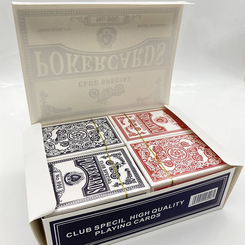 2 Sets of Premium Texas Poker Cards (Red & Blue) - 112 Wide, Durable Cards for Ultimate Card Game Fun Paper Poker Playing card