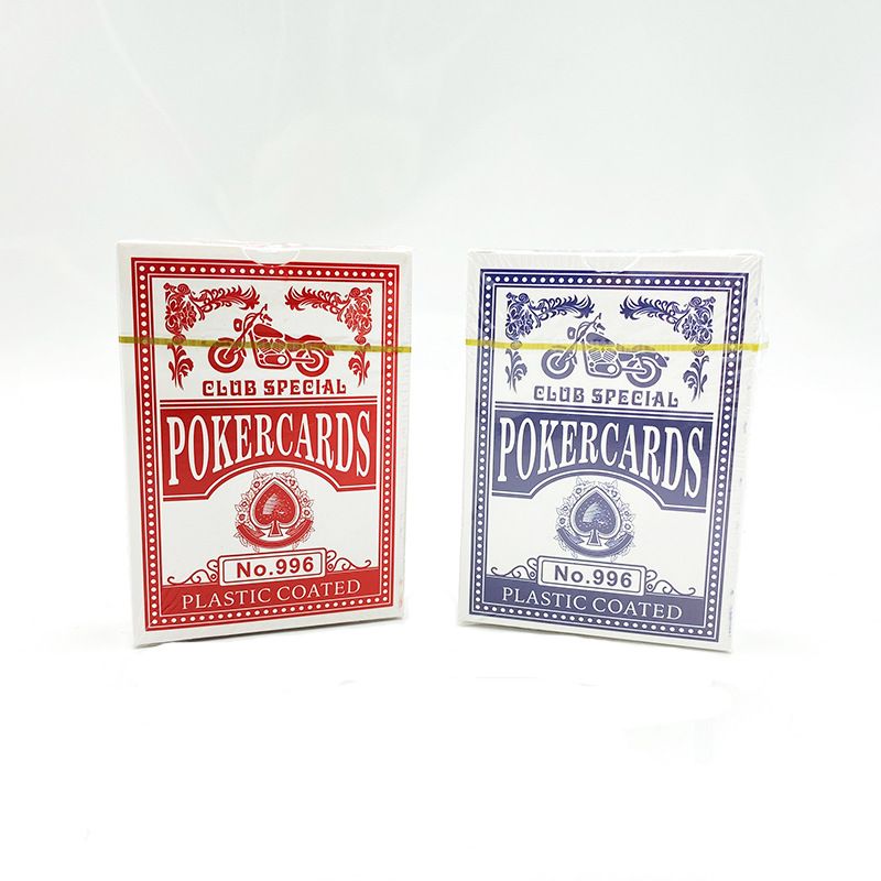 2 Sets of Premium Texas Poker Cards (Red & Blue) - 112 Wide, Durable Cards for Ultimate Card Game Fun Paper Poker Playing card