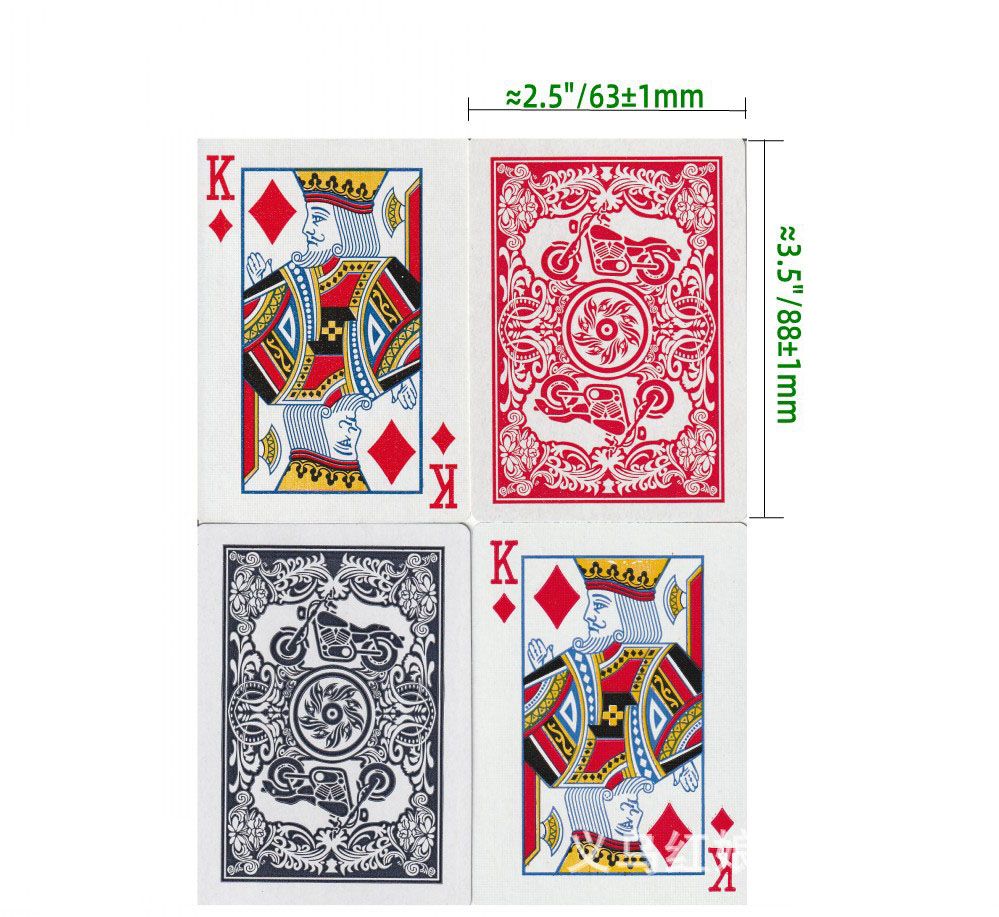 2 Sets of Premium Texas Poker Cards (Red & Blue) - 112 Wide, Durable Cards for Ultimate Card Game Fun Paper Poker Playing card