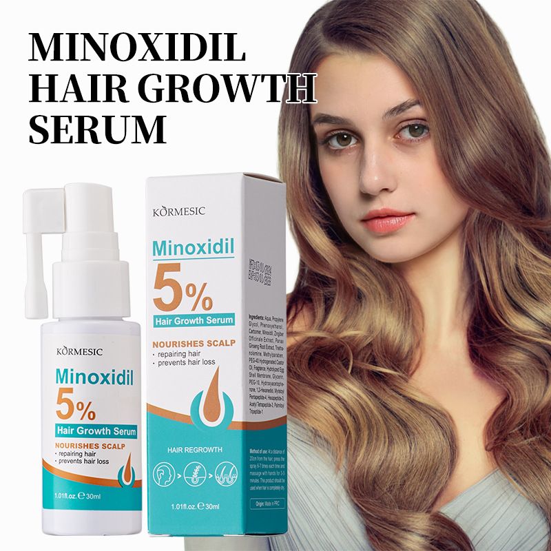 Kormesic 5% Minoxidil Hair Regrowth Treatment for Men & Women - Clinically Proven to Reverse Thinning Hair, Stimulate Follicles & Prevent Baldness