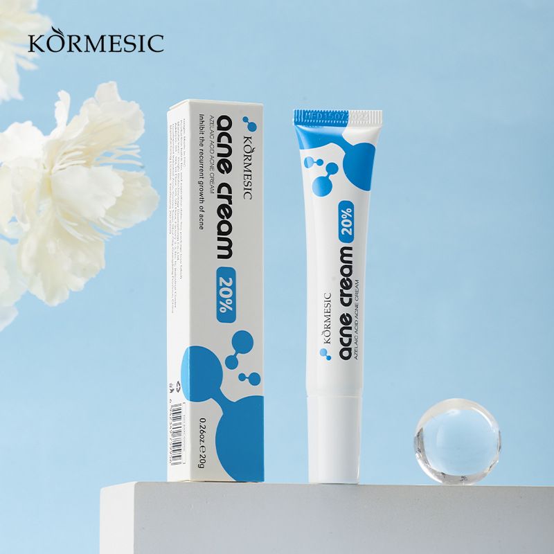 KORMESIC 20% Azelaic Acid Acne Treatment Cream - Fast-Acting Blemish Corrector for Breakouts, Fades Post-Acne Marks & Controls Excess Oil