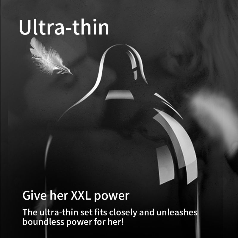 58mm extra-large, ultra-thin, extra-large male condom is inserted naked into the penis condom