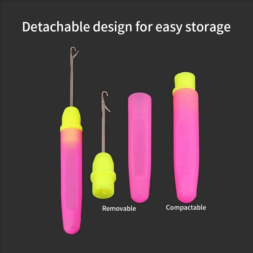 Complete Hair Styling Kit - 4 Pieces Including Edge Brush, Crochet Needle, 1000 Hair Bands & Edge Gel Hair braiding maintain dreadlocks Hair styling