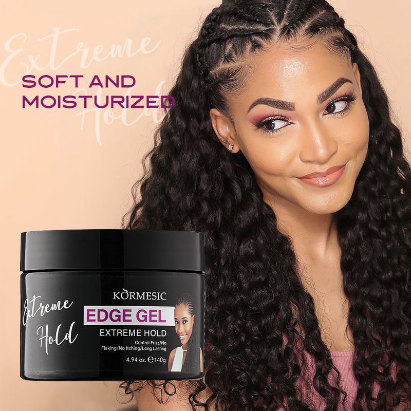 Complete Hair Styling Kit - 4 Pieces Including Edge Brush, Crochet Needle, 1000 Hair Bands & Edge Gel Hair braiding maintain dreadlocks Hair styling