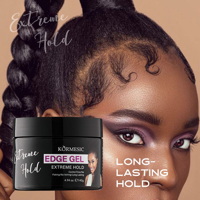 Complete Hair Styling Kit - 4 Pieces Including Edge Brush, Crochet Needle, 1000 Hair Bands & Edge Gel Hair braiding maintain dreadlocks Hair styling