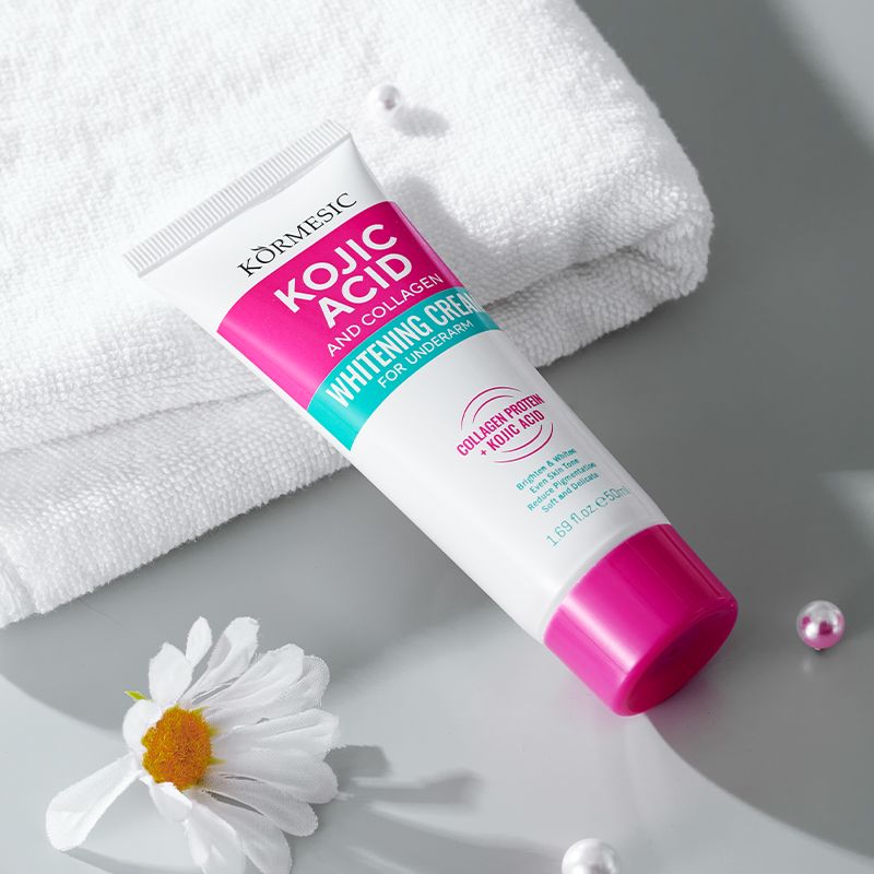 KORMESIC Underarm Brightening Cream with Collagen & Kojic Acid | Moisturize, Repair & Even Skin Tone Revitalizing Underarm Cream Brighten Dark Underarms & Soothe Dryness with Collagen & Kojic Acid