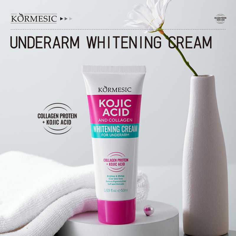 KORMESIC Underarm Brightening Cream with Collagen & Kojic Acid | Moisturize, Repair & Even Skin Tone Revitalizing Underarm Cream Brighten Dark Underarms & Soothe Dryness with Collagen & Kojic Acid