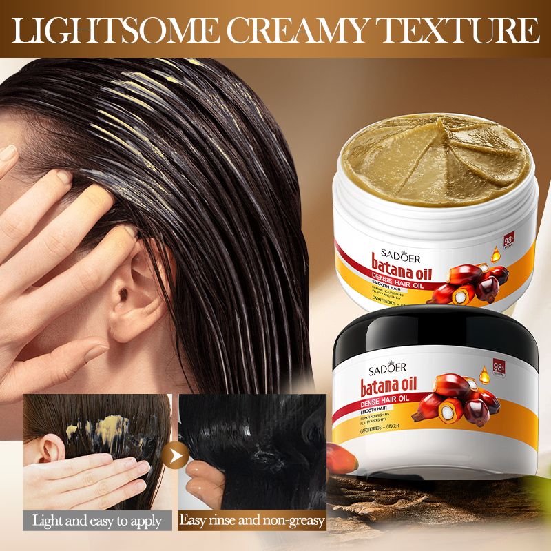 SADOER Batana Scalp Soothing Hair Conditioner and Hair Thickening Oil, Smooth and Silky