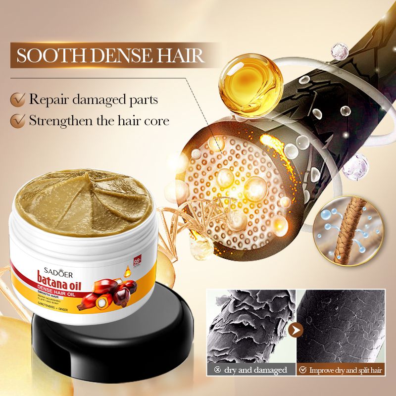 SADOER Batana Scalp Soothing Hair Conditioner and Hair Thickening Oil, Smooth and Silky