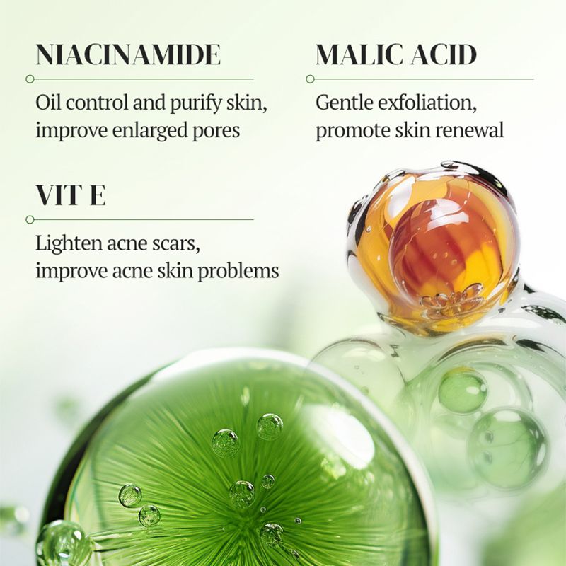 KORMESIC Anti-Acne Facial Cleanser with Azelaic Acid, Niacinamide & Malic Acid | Oil Control & Pore Refining For Oily, Acne-Prone Skin to Minimize Pores & Fade Scars