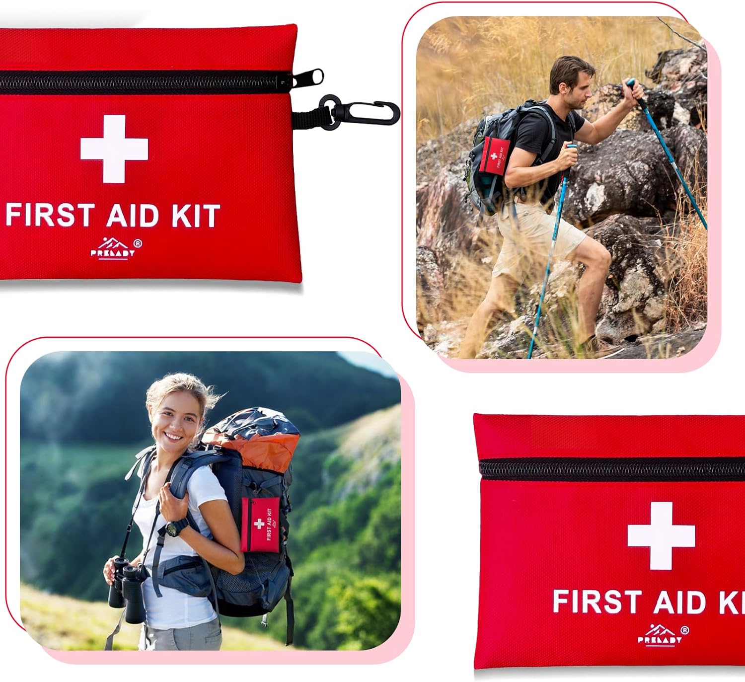Portable travel rescue kit, emergency rescue small bag, outdoor vehicle-mounted first aid emergency kit set