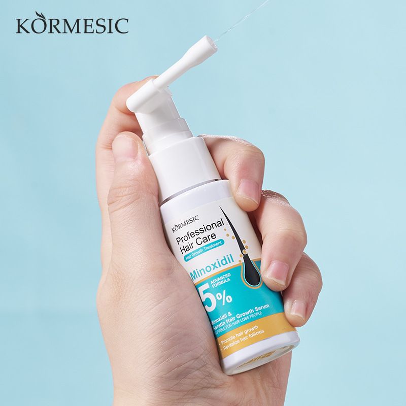 Kormesic 5% Minoxidil Hair Regrowth Treatment for Men & Women - Clinically Proven to Reverse Thinning Hair, Stimulate Follicles & Prevent Baldness